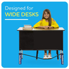 Bouncybands Bouncybands for Extra-Wide School Desks, Blue Tubes DWBU